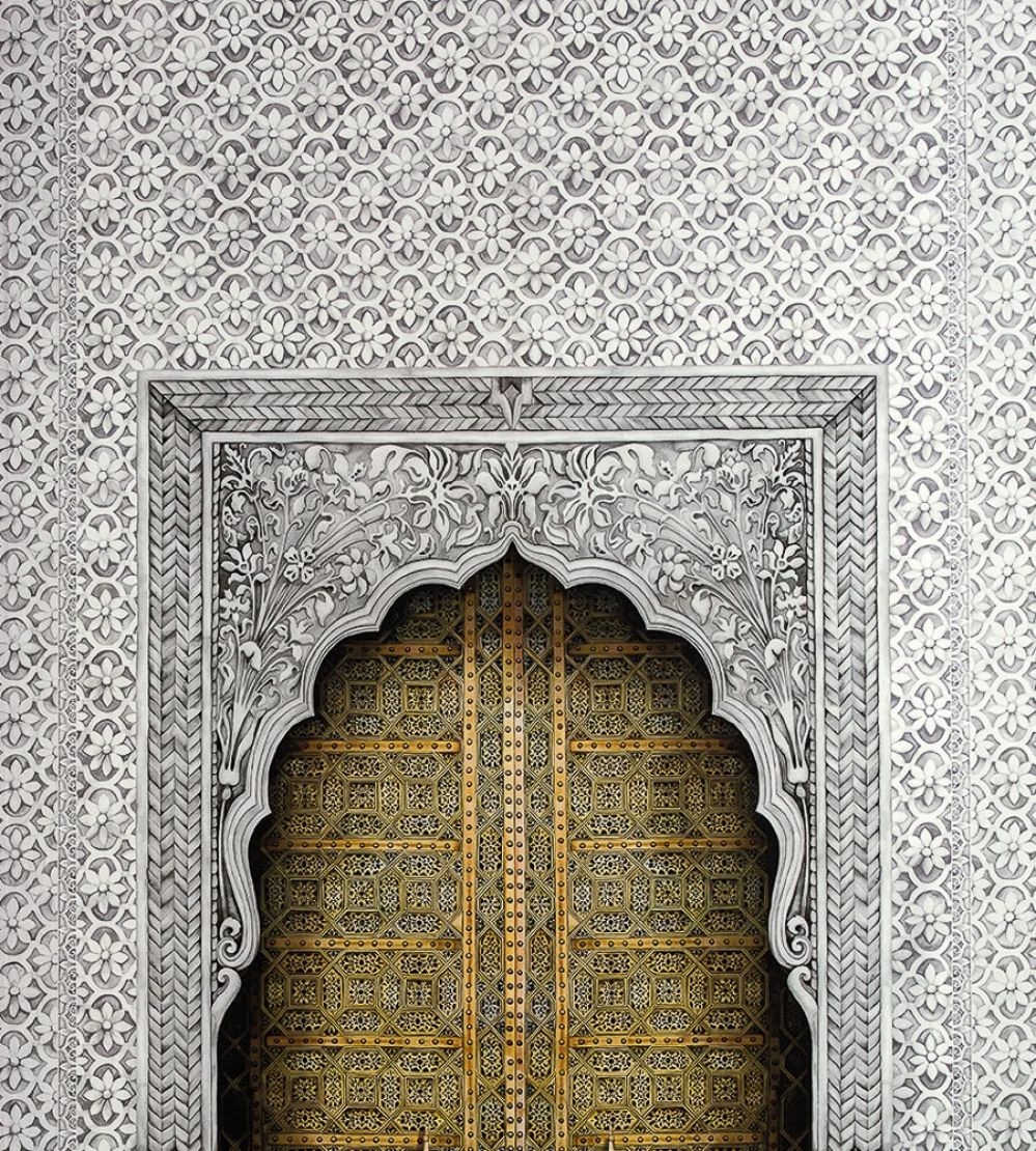 Bahia Mural by Cole & Son Gold/Stone