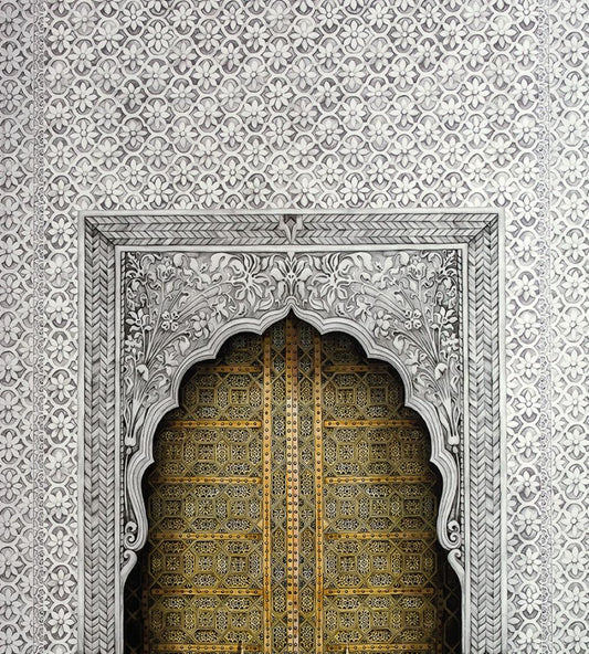 Bahia Mural by Cole & Son Gold/Stone