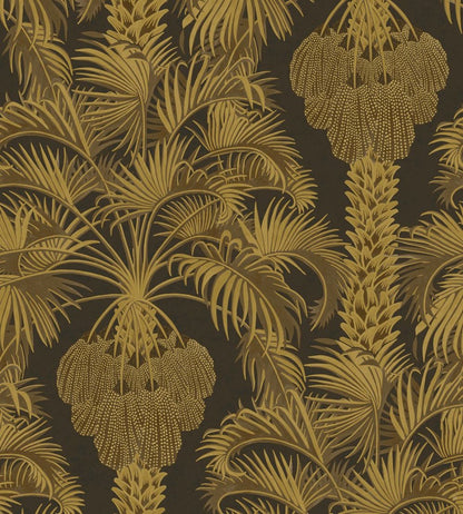 Hollywood Palm Wallpaper by Cole & Son Charcoal/Gold