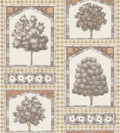 Sultans Palace Wallpaper by Cole & Son Gold/Spice