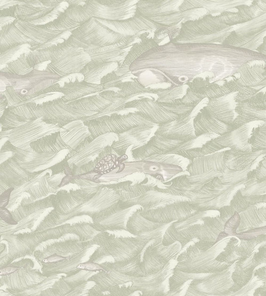 Melville Wallpaper by Cole & Son Green