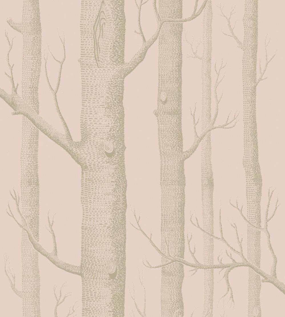 Woods Wallpaper by Cole & Son Pink & Gilver