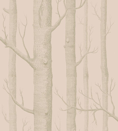 Woods Wallpaper by Cole & Son Pink & Gilver
