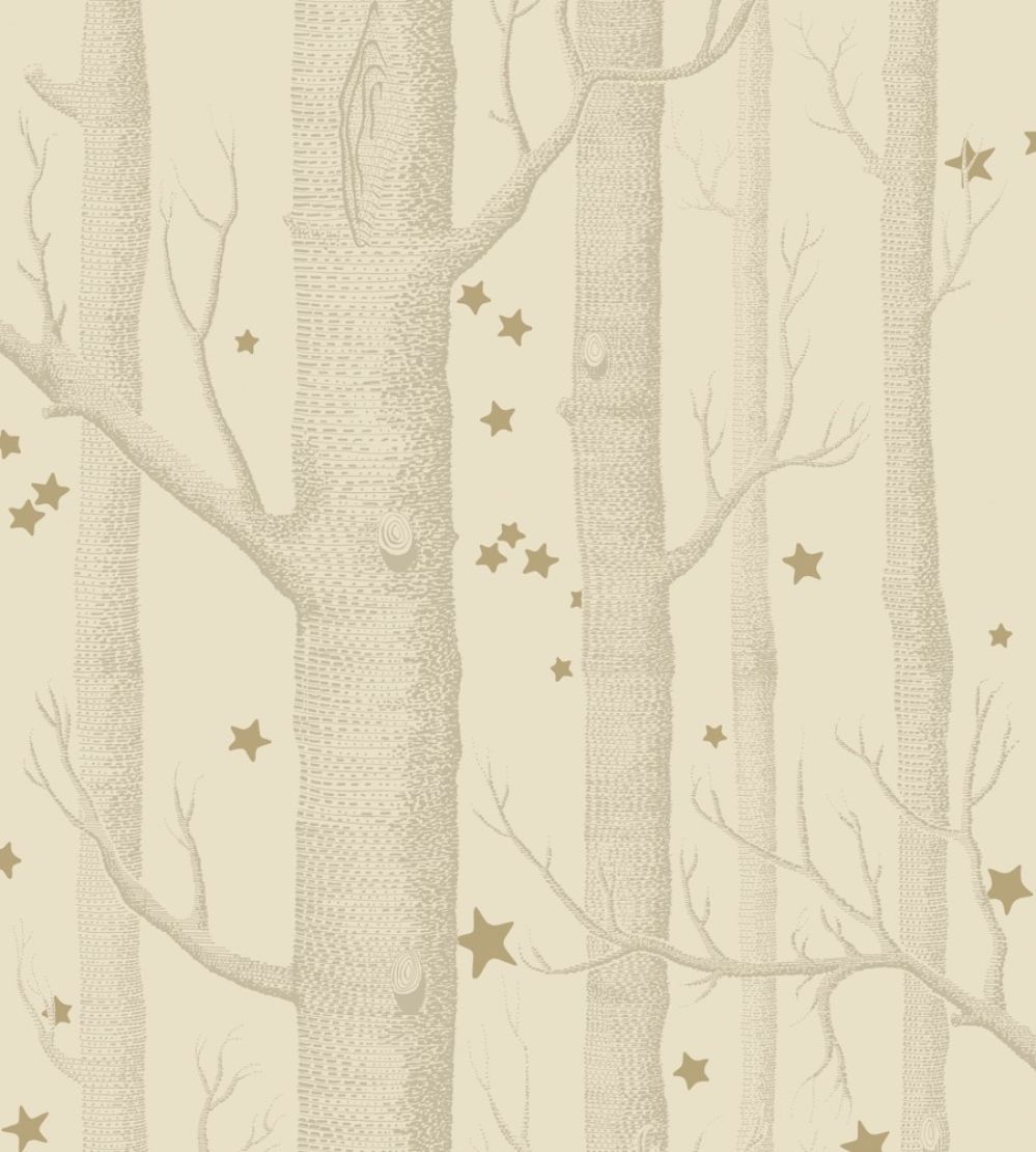 Woods & Stars Wallpaper by Cole & Son Buff & Gold