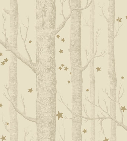 Woods & Stars Wallpaper by Cole & Son Buff & Gold