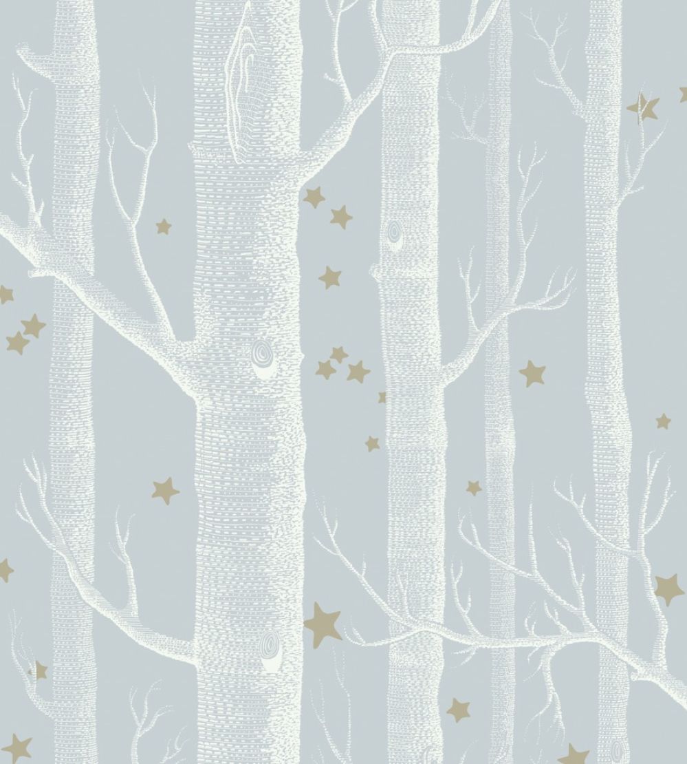 Woods & Stars Wallpaper by Cole & Son Powder Blue