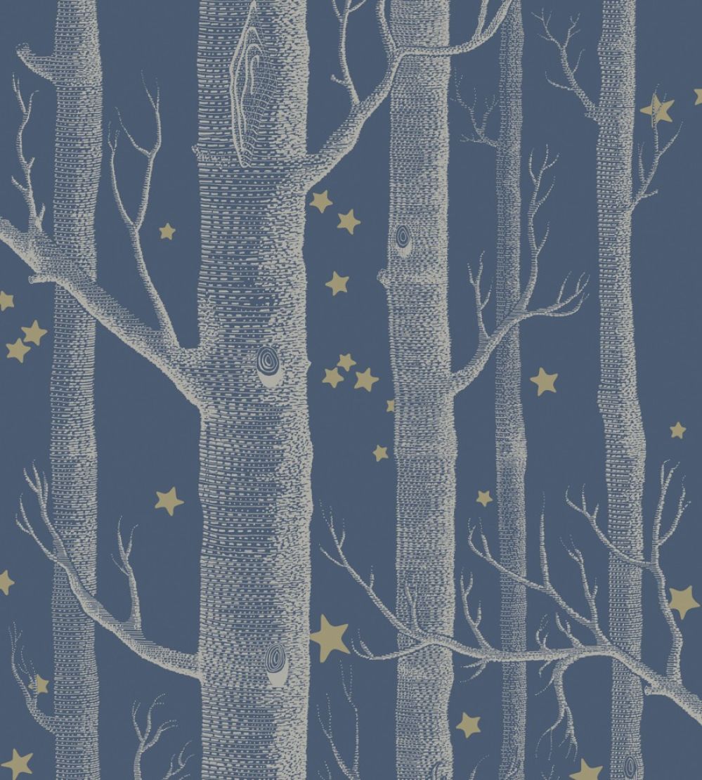 Woods & Stars Wallpaper by Cole & Son Midnight