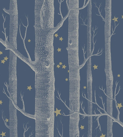 Woods & Stars Wallpaper by Cole & Son Midnight