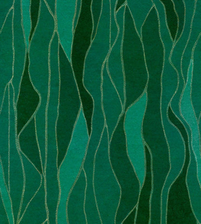 Collage Wallpaper by Coordonne Emerald