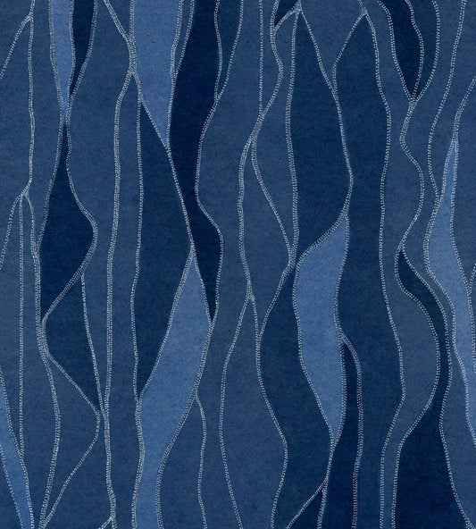 Collage Wallpaper by Coordonne Lapislazuli