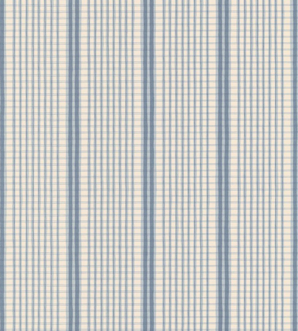 Como Wallpaper by Langelid Von Bromssen Faded Denim
