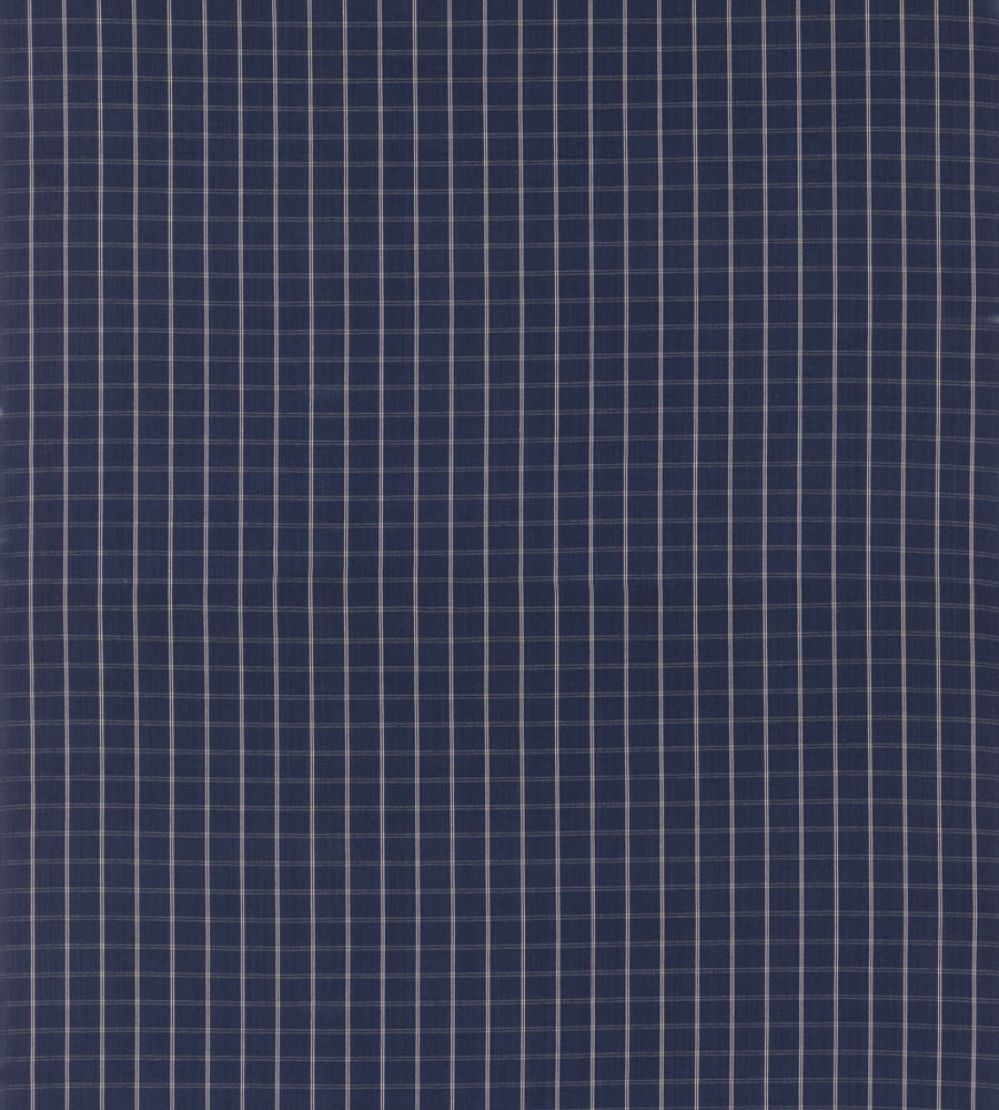 Compass Check Fabric by Mulberry Home Indigo