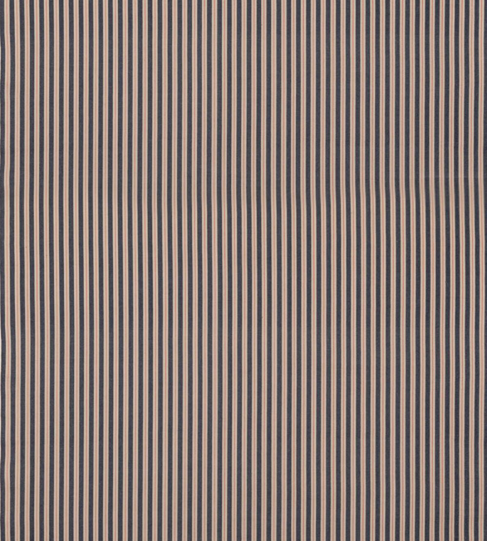 Compass Stripe Fabric by Mulberry Home Indigo