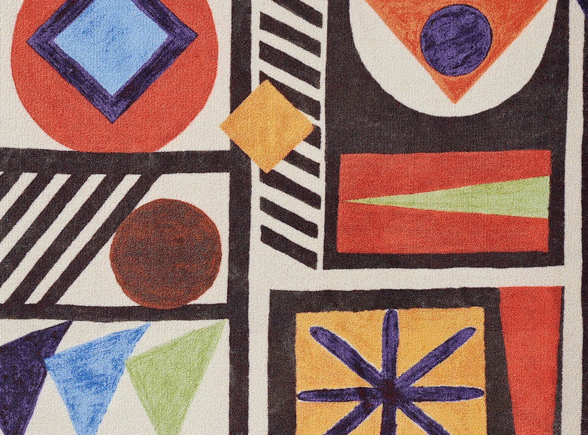 Composition Geometrique Broadloom Carpet by Pierre Frey in Multicolore (FT295001)