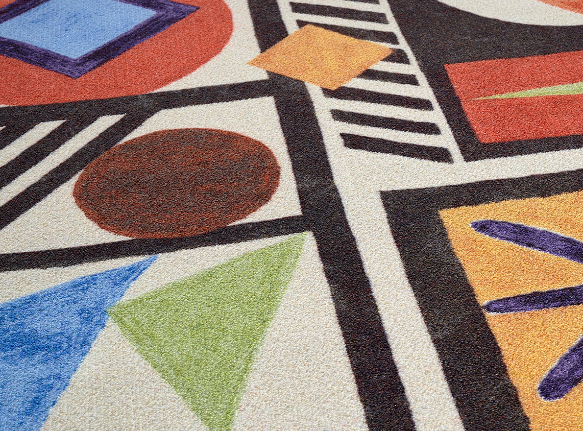 Composition Geometrique Broadloom Carpet by Pierre Frey shown in a room setting (view 1)
