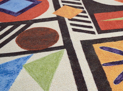 Composition Geometrique Broadloom Carpet by Pierre Frey shown in a room setting (view 1)