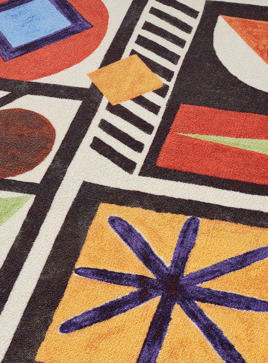 Composition Geometrique Broadloom Carpet by Pierre Frey shown in a room setting (view 2)