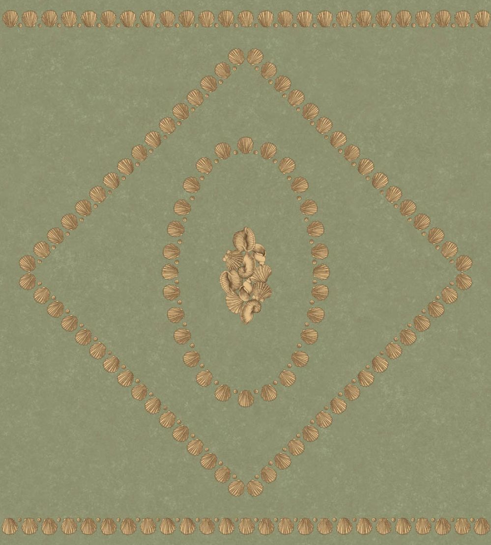 Conchiglie Wallpaper by Cole & Son Antique Gold on Ivy