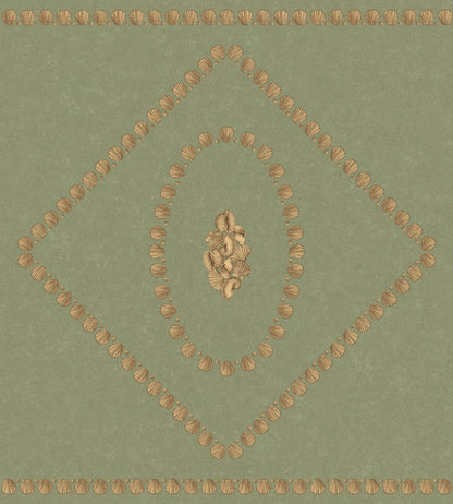 Conchiglie Wallpaper by Cole & Son Antique Gold on Ivy