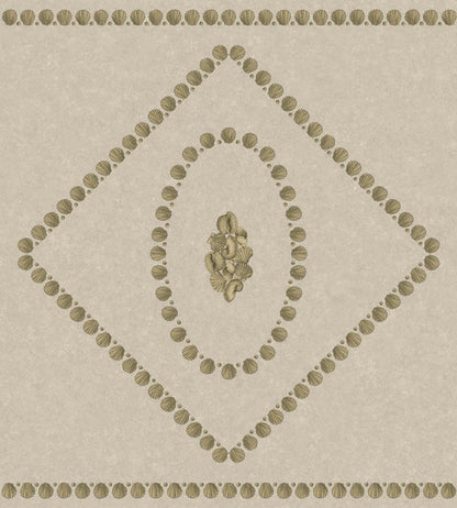 Conchiglie Wallpaper by Cole & Son Gold on Stone
