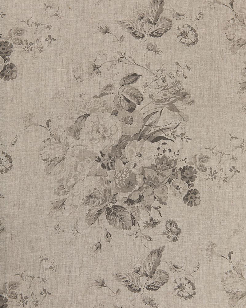 Constance Charcoal on Natural fabric by Cabbages & Roses