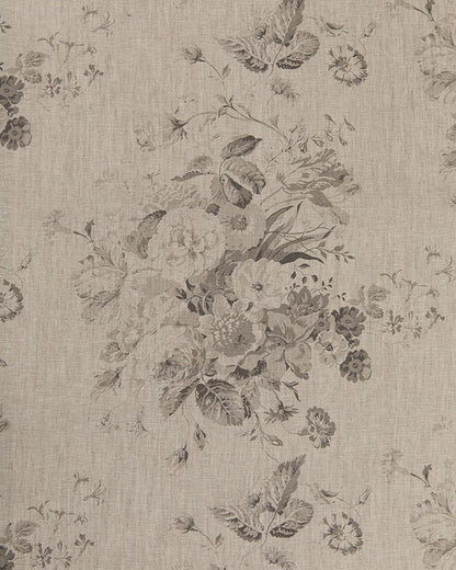 Constance Charcoal on Natural fabric by Cabbages & Roses