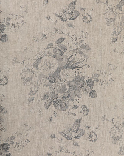 Constance French Blue on Natural fabric by Cabbages & Roses