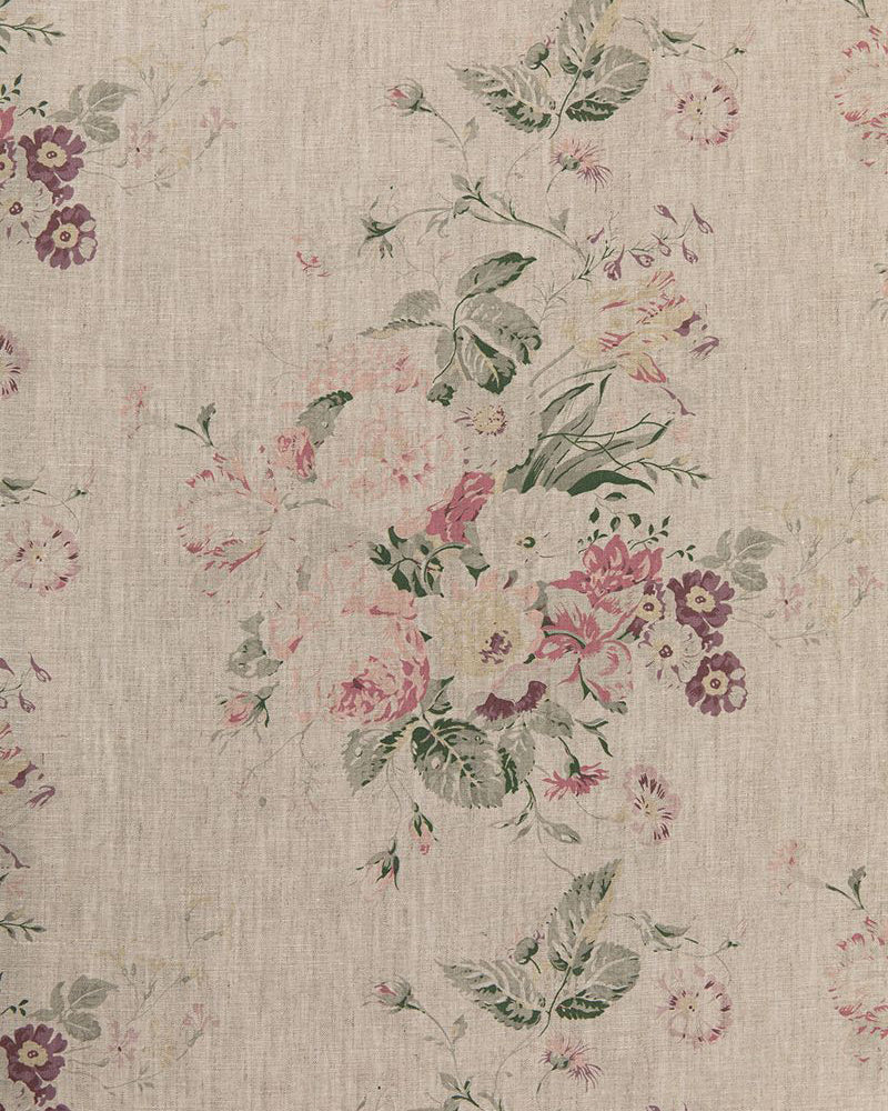 Constance Multi on Natural fabric by Cabbages & Roses