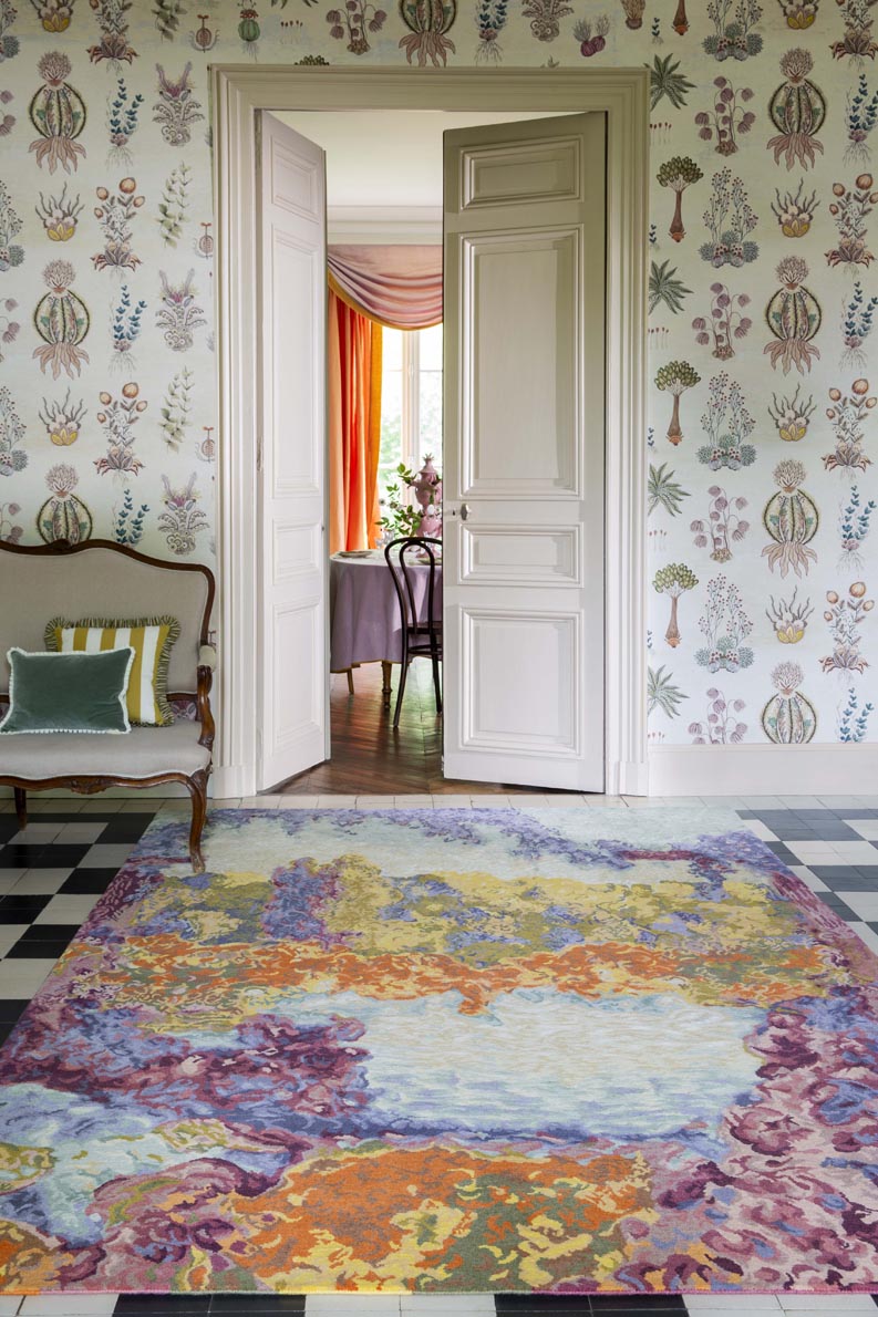 Contemplation Rug by Pierre Frey shown in a room setting (view 1)