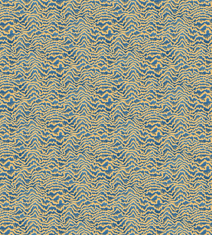 Contour Wallpaper by Ohpopsi Denim & Ochre