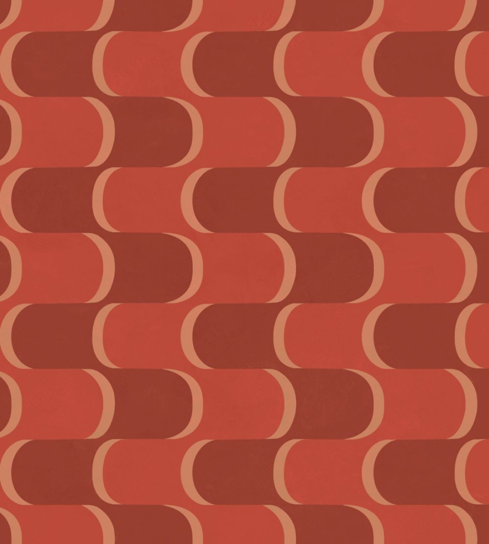 Copacabana Wallpaper by Tres Tintas Terracotta