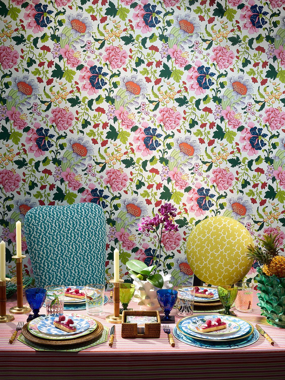 Corail Fabric by Pierre Frey shown in a room setting (view 1)