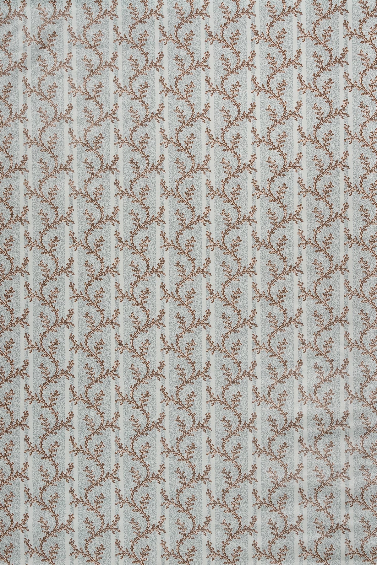 Coral Stripe Fabric by Jean Monro in Chocolate/Mineral