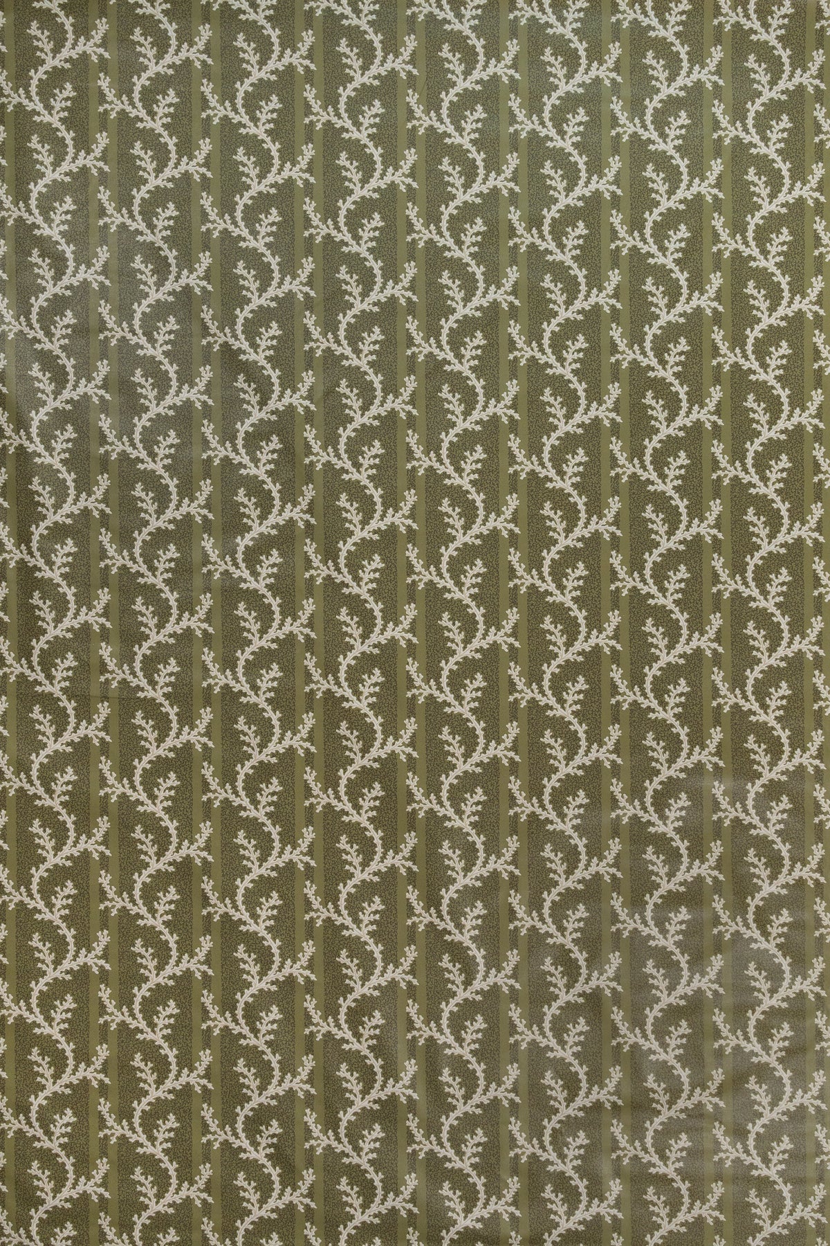 Coral Stripe Fabric by Jean Monro in Lichen