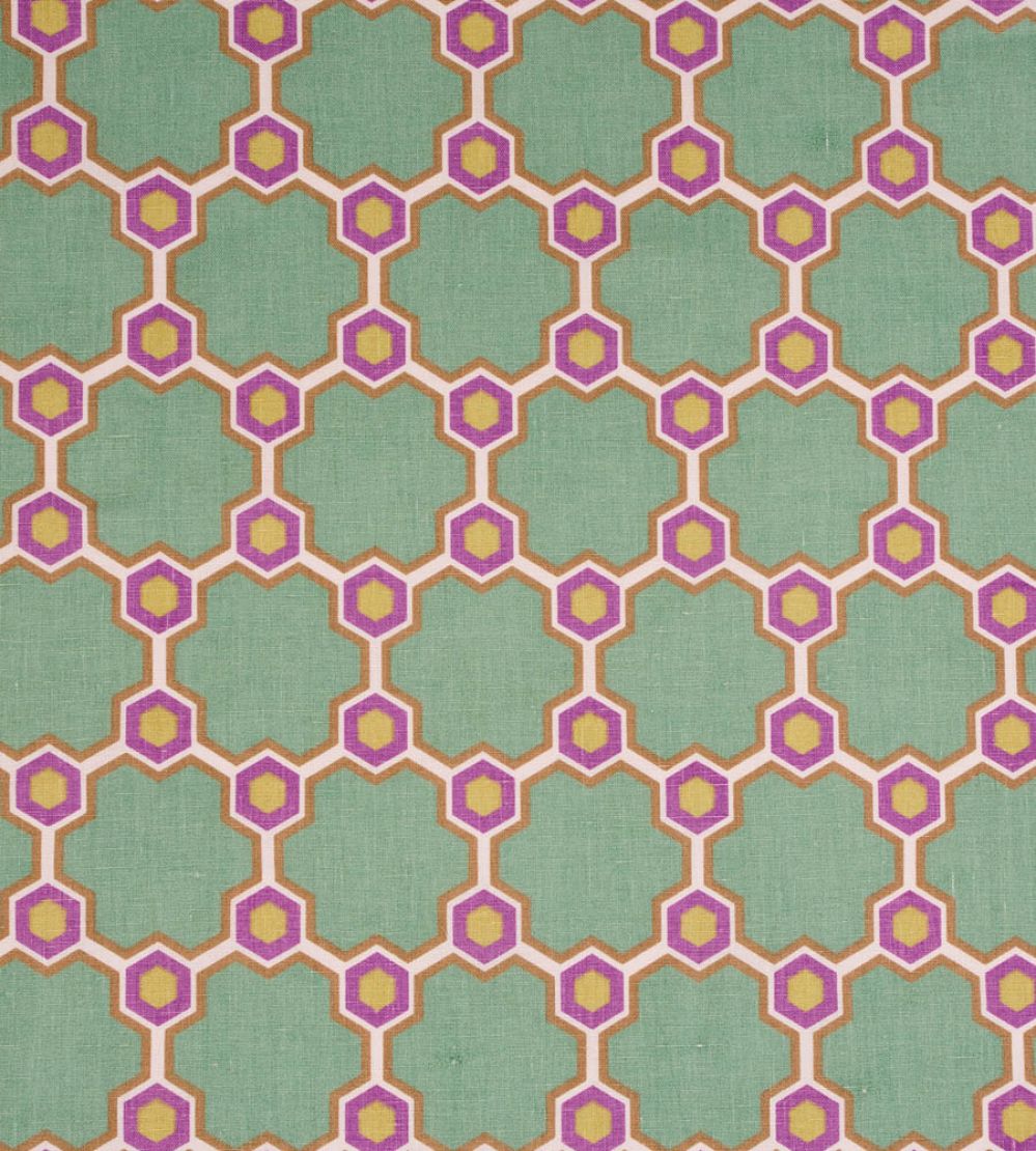 Cordoba Fabric by Vanderhurd Hollyhock/Moonstone