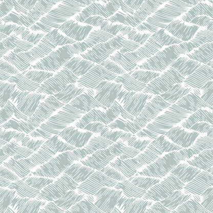 Core Auguste wallpaper by Coordonné in Aqua, flat pattern view