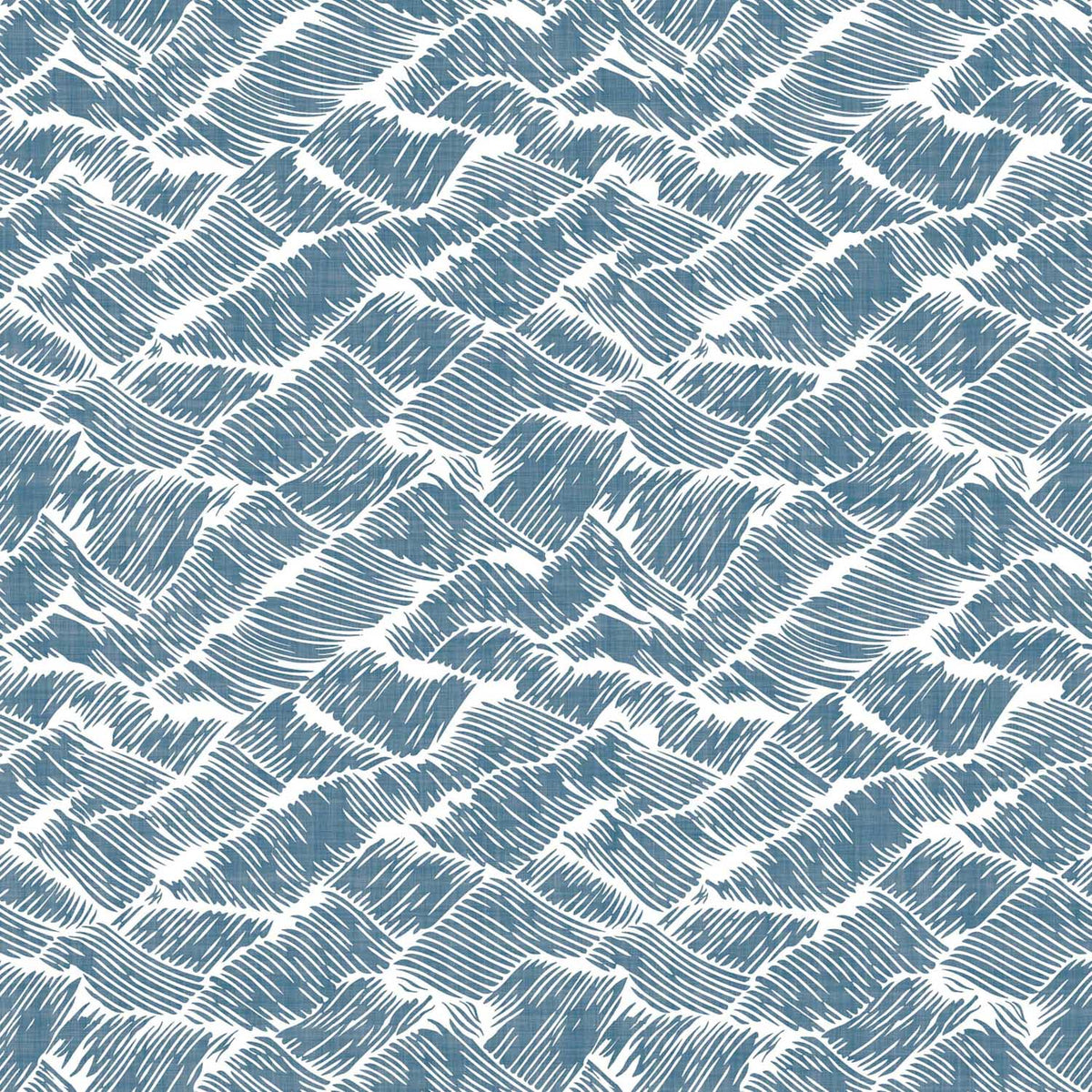Core Auguste wallpaper by Coordonné in Blue, flat pattern view