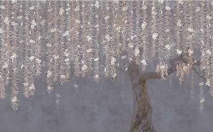 Core Cora mural by Coordonné in Winter, flat pattern view