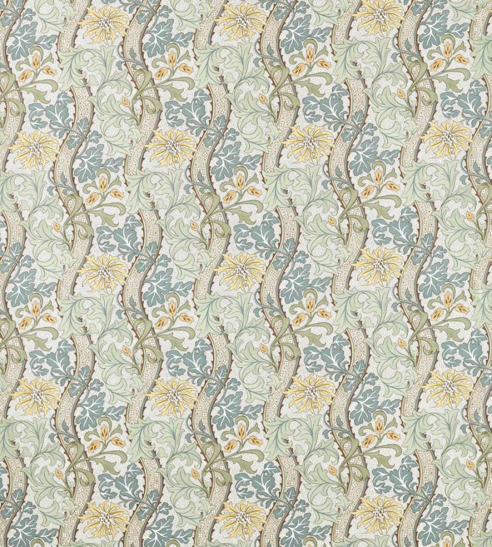 Cornflower Fabric by Morris & Co Lemon/Sage