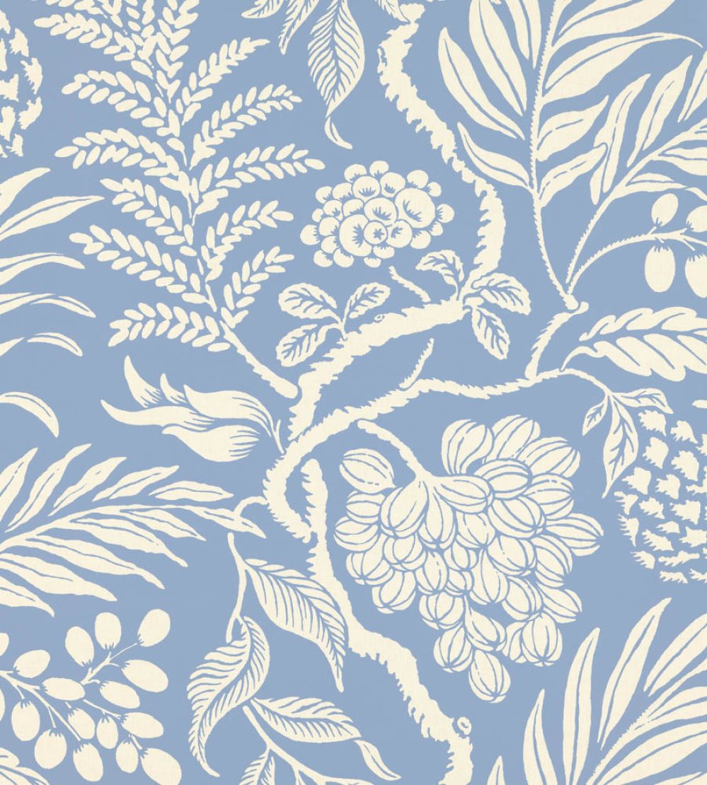 Cornucopia Wallpaper by Langelid Von Bromssen Sky Blue
