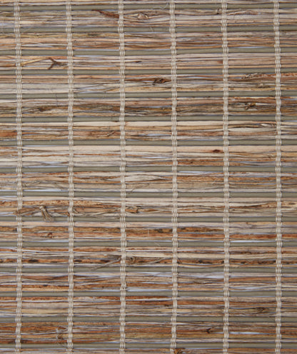 Coronado Cayman natural woven shade swatch in Rustic Driftwood, Pinnacle BJ2541