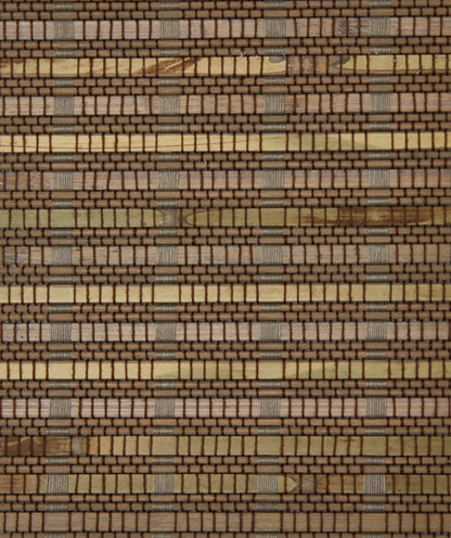 Coronado Molokai natural woven shade swatch in Pewter, Pinnacle B2204