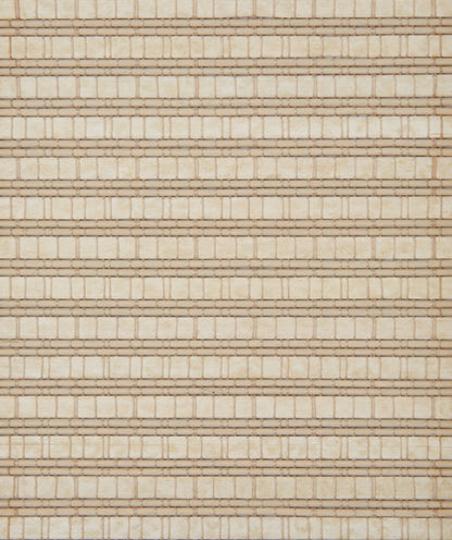 Coronado Navassa natural woven shade swatch in Summer Sand, Pinnacle B2327