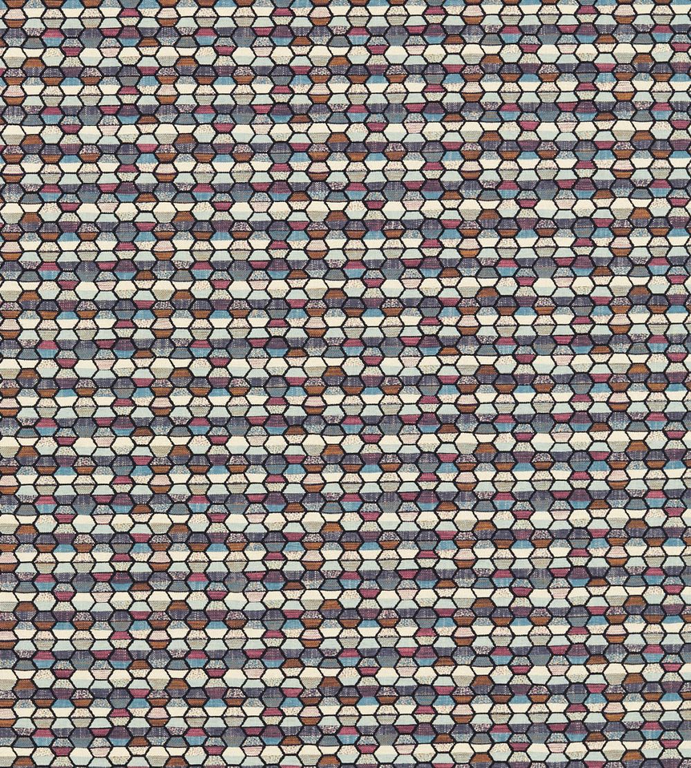 Cosmic Fabric by Clarke & Clarke Mineral/Raspberry