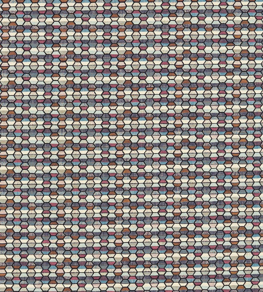 Cosmic Fabric by Clarke & Clarke Mineral/Raspberry