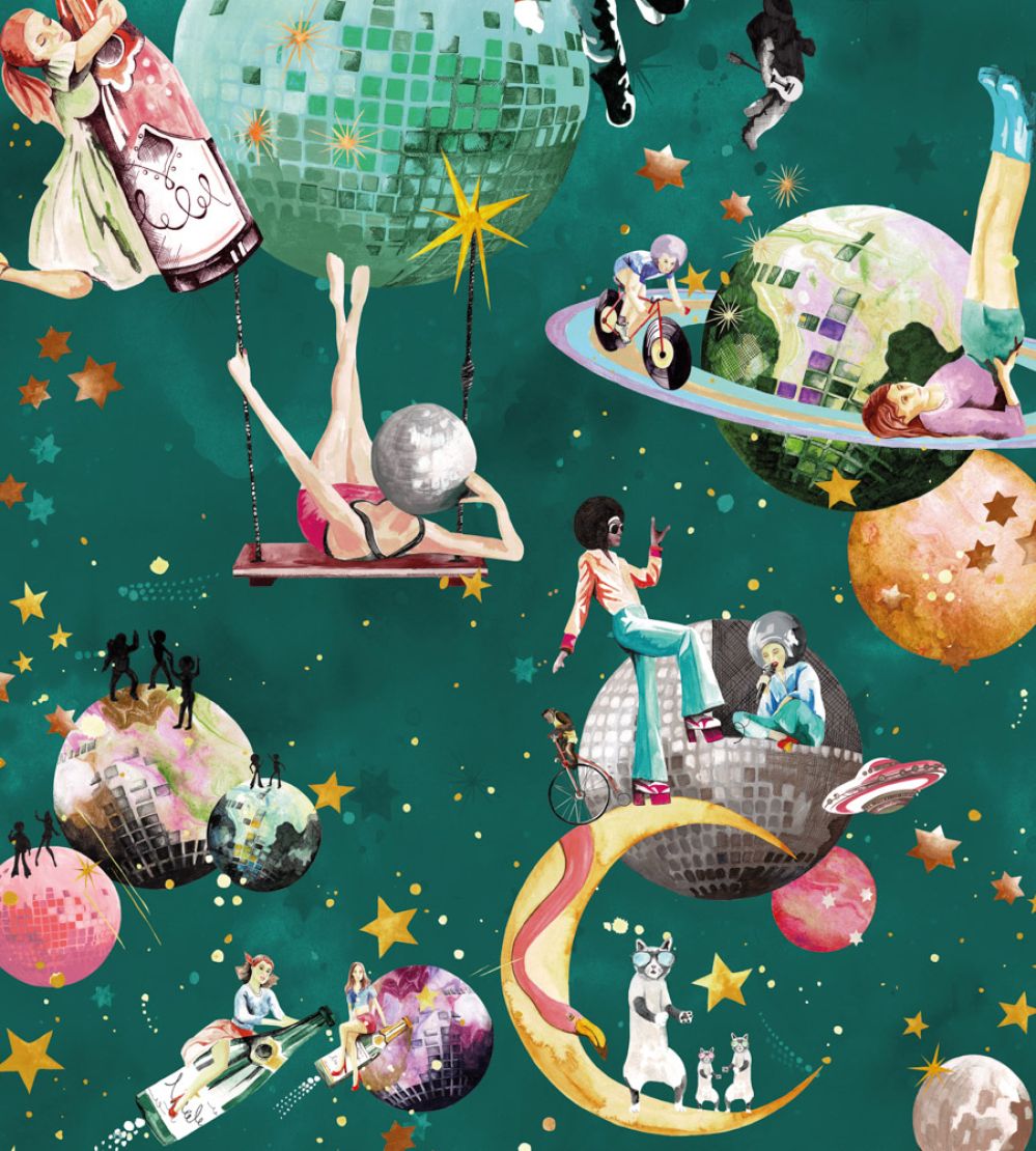 Cosmic Groove Wallpaper by Brand McKenzie Aurora
