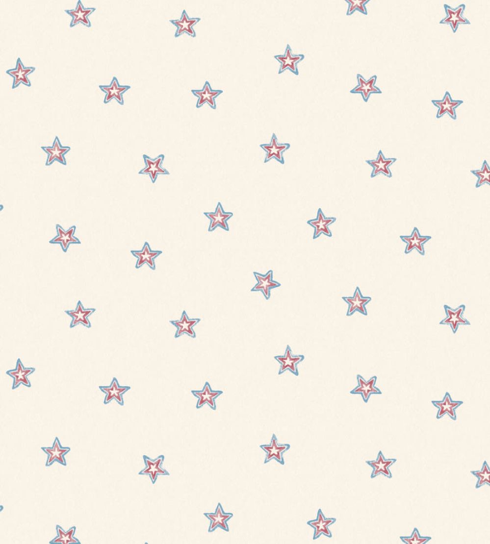 Cosmic Wallpaper by Woodchip & Magnolia Blue/Red