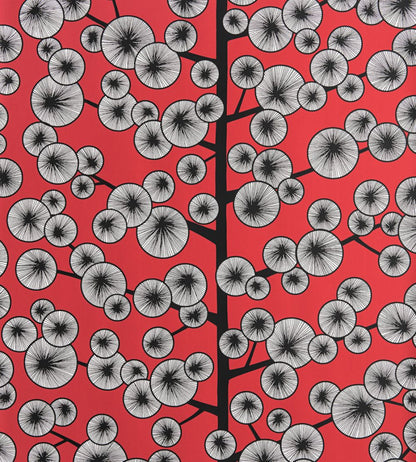 Cotton Tree Wallpaper by MissPrint Snapdragon Red