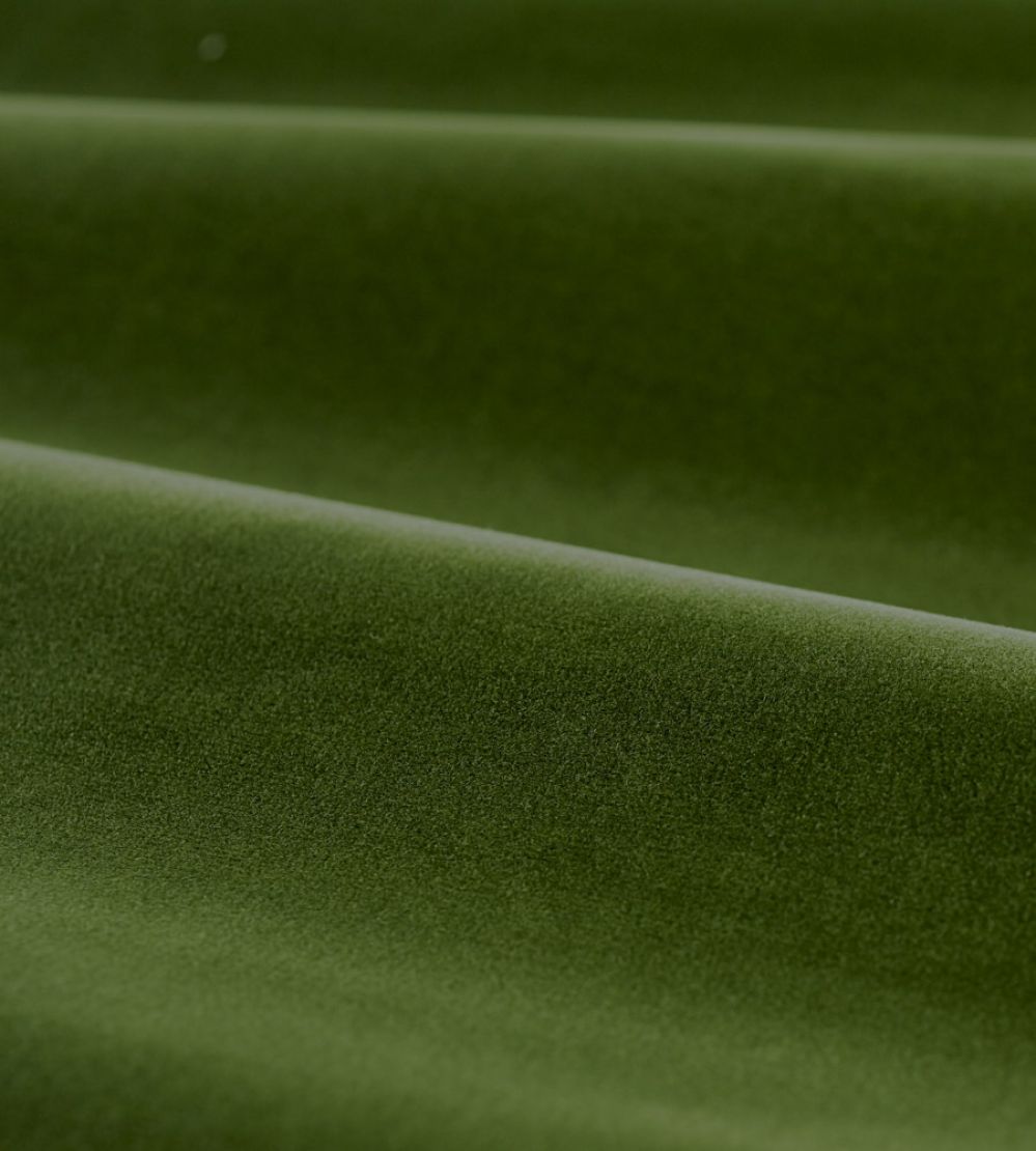 Cotton Velvet Performance Fabric by Zoffany Evergreen