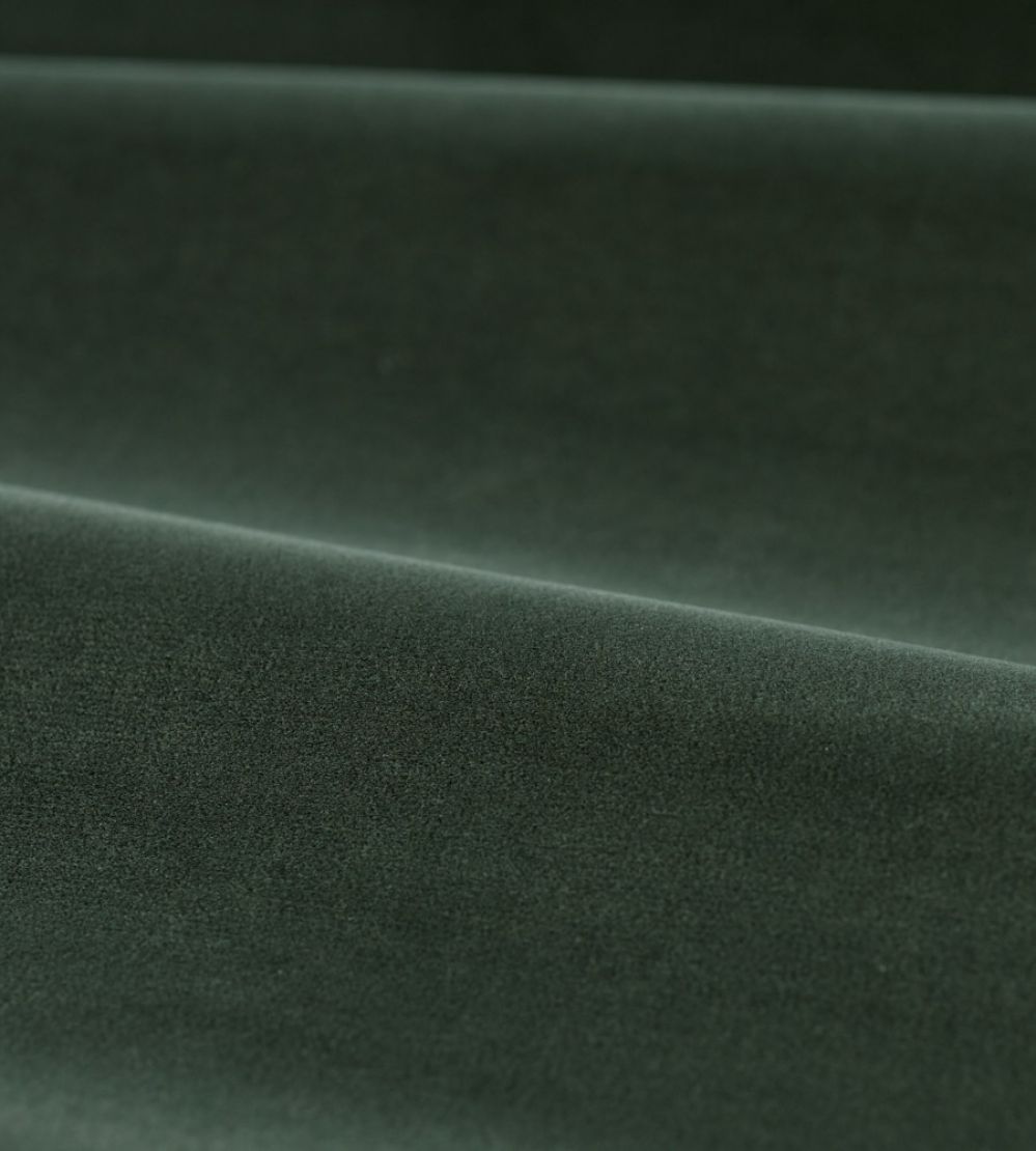 Cotton Velvet Performance Fabric by Zoffany Green Slate